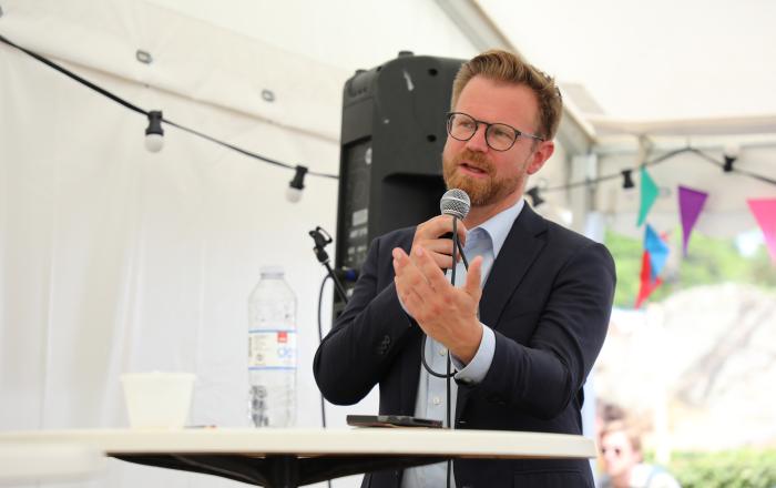 Benny Engelbrecht (S) er formand for Folketingets Sydslesvigudvalg.