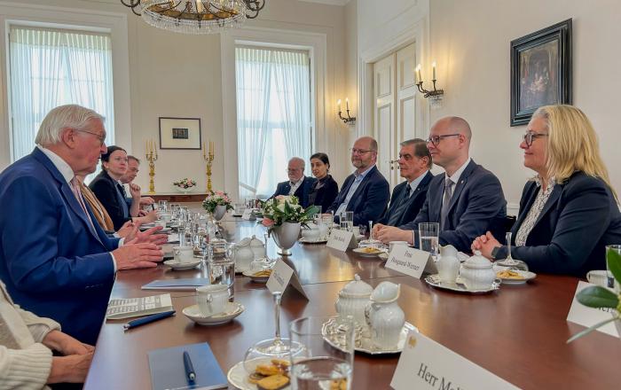 Repræsentanter fra Tysklands fire nationale mindretal var fredag på besøg hos forbundspræsident Frank-Walter Steinmeier i Berlin.