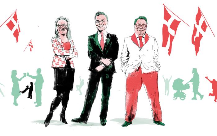 SSF-formand Gitte Hougaard-Werner, SSF-generalsekretær Lasse Rodewald og Mirco Reimer-Elster, formand for Grænseforeningen, glæder sig til De danske Årsmøder i Sydslesvig.