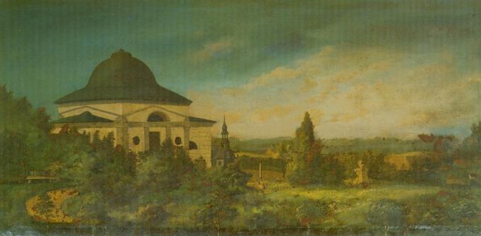 Bundsens Kapel. Tegning fra 1820 Bundsens Kapel. Tegning fra 1820