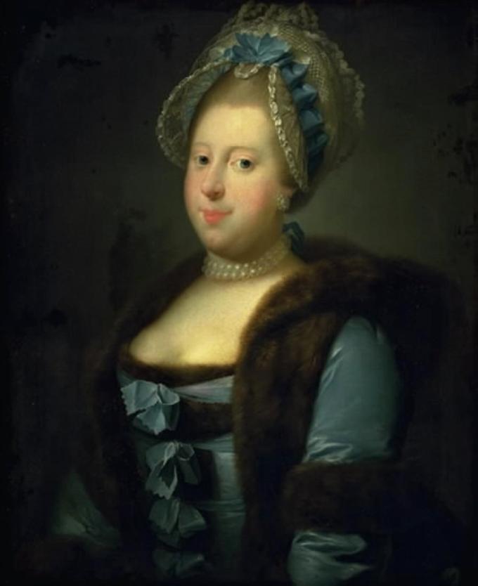 Caroline Mathilde. Maleri af Jens Juel fra 1769. Caroline Mathilde. Maleri af Jens Juel fra 1769.