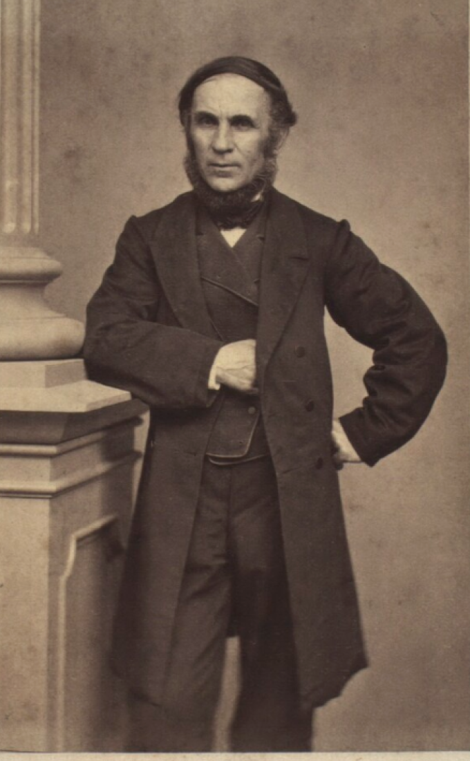 Nicolai Ahlmann. Foto fra 1860'erne. Nicolai Ahlmann. Foto fra 1860'erne.