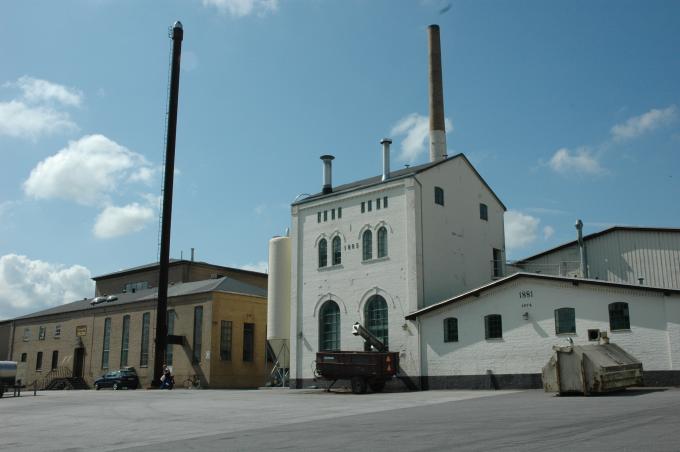 Bryggeriet Fuglsangs omfattende produktionsanlæg på Bryggerivej 2 i Haderslev.