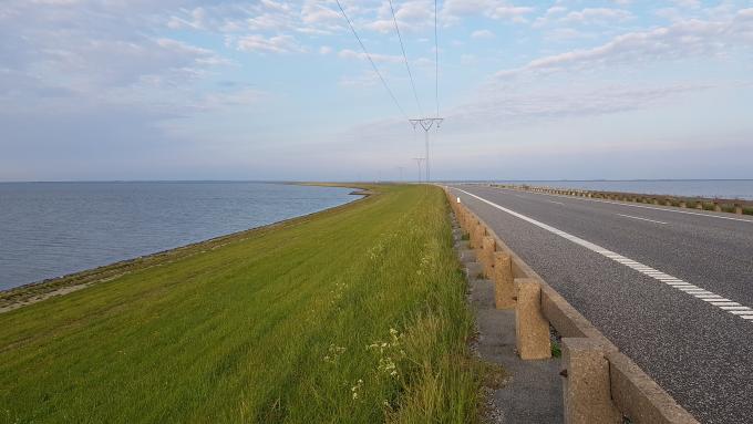 Rømødæmningen fotograferet i 2019. Rømødæmningen fotograferet i 2019.