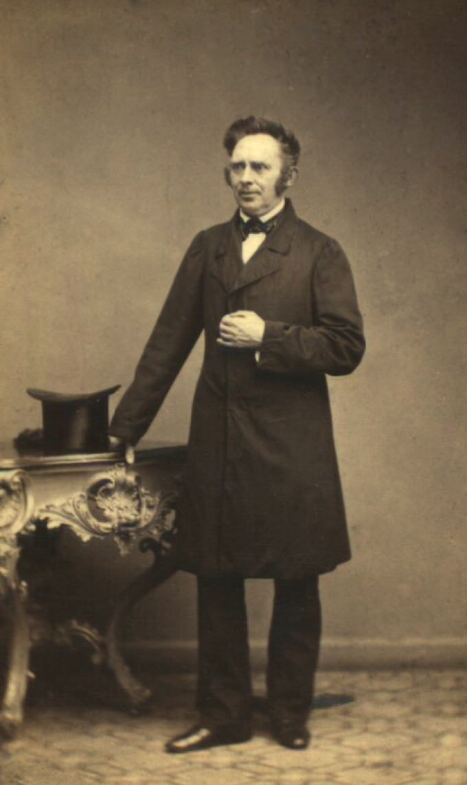 C.F. Wegener fotograferet i 1863. C.F. Wegener fotograferet i 1863.