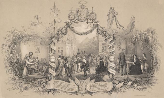 Mindeblad om hjemkomsten 1851 Mindeblad om hjemkomsten 1851