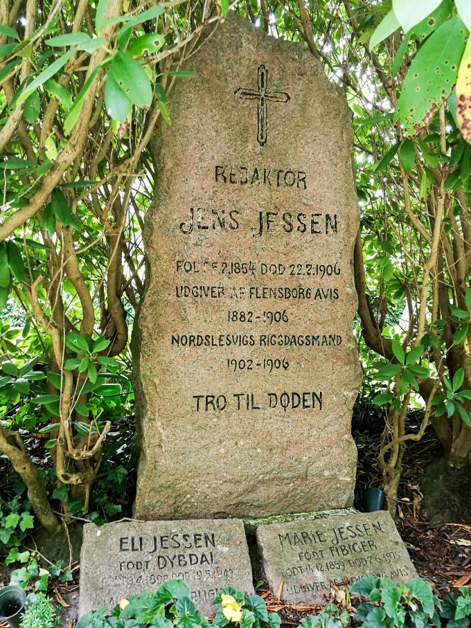 Jens Jessens gravsten Jens Jessens gravsten