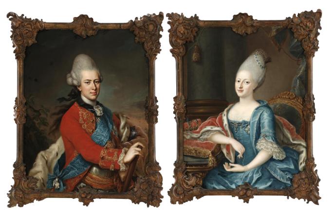 Portrætterne af landgreveparret, landgreve Carl af Hessen-Kassel og landgrevinde Louise af Hessen-Kassel, født prinsesse af Danmark som datter af kong Frederik 5. og Dronning Louise, er auktionens helt store fokuspunkt. De to portrætter er vurderet til 250.000–300.000 kroner. Portrætterne af landgreveparret, landgreve Carl af Hessen-Kassel og landgrevinde Louise af Hessen-Kassel, født prinsesse af Danmark som datter af kong Frederik 5. og Dronning Louise, er auktionens helt store fokuspunkt. De to portrætter er vurderet til 250.000–300.000 kroner.