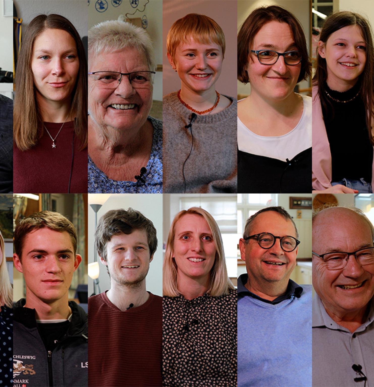 Mød 20 personer fra henholdsvis det danske mindretal i Sydslesvig og det tyske mindretal i Sønderjylland i nyt videoprojektet om hverdagslivet i grænselandet, som Grænseforeningen står bag.