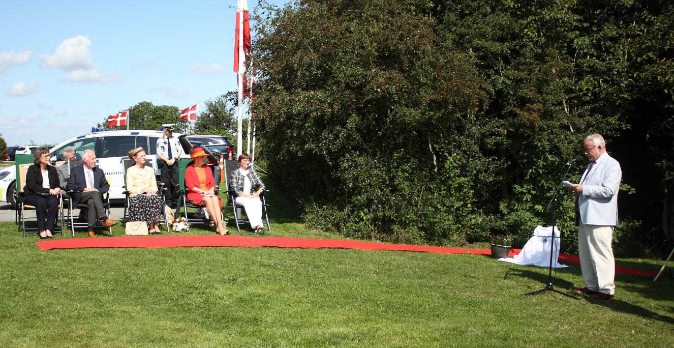 Grænseforeningens formand Peter Skov-Jakobsen bød velkommen til Grænseforeningens Folkemøde på Ejer Bavnehøj. 