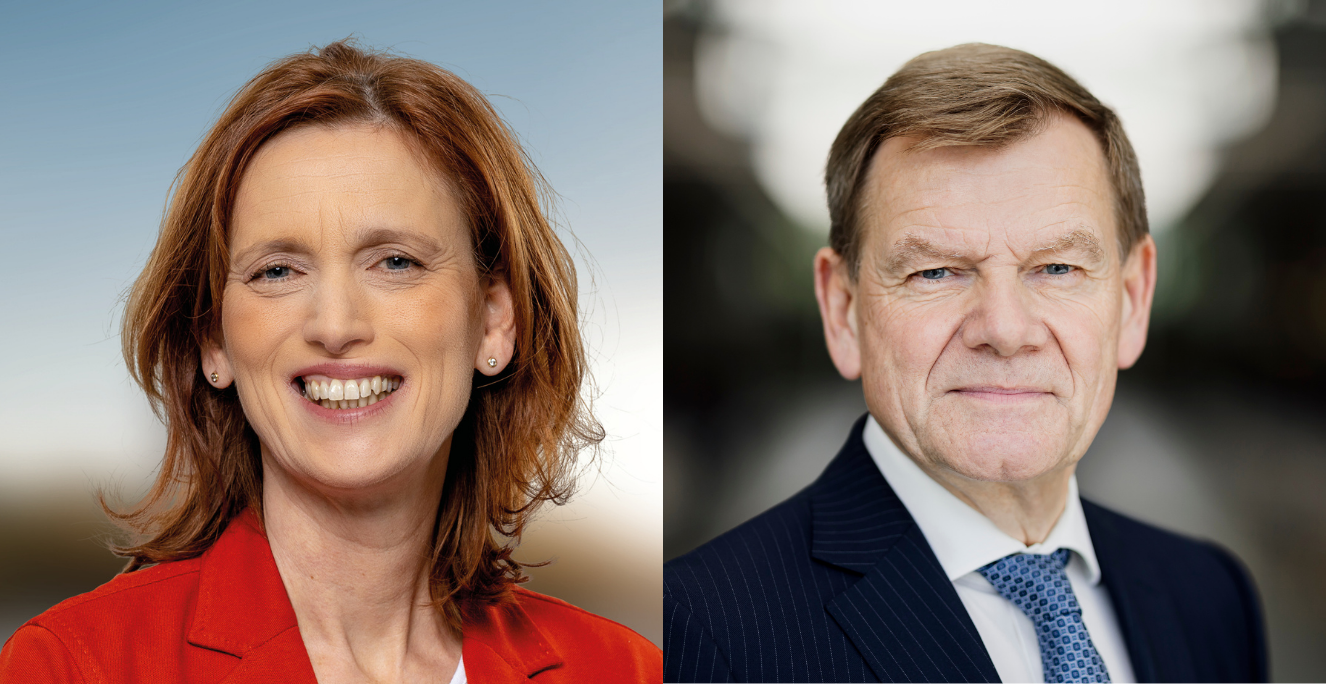 Karin Prien og Johan Wadephul er blandt de nye ministre i Tyskland. De kommer begge fra Slesvig-Holsten. Karin Prien og Johan Wadephul er blandt de nye ministre i Tyskland. De kommer begge fra Slesvig-Holsten.
