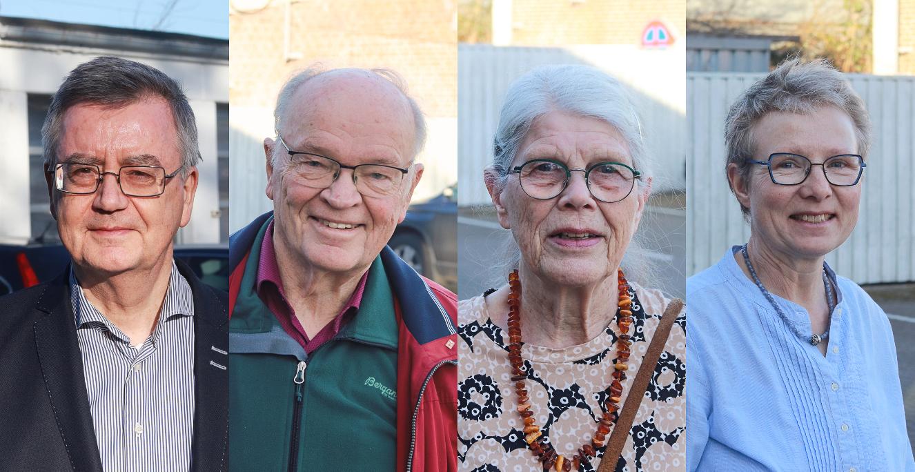 Anders Molt Ipsen, Bent Kauffmann, Kirsten Rykind-Eriksen og Marie Stamp er lokalforeningsformænd i hhv. Aarhus, Frederiksborg, Vejle Vesteregn og Tønder Amt.