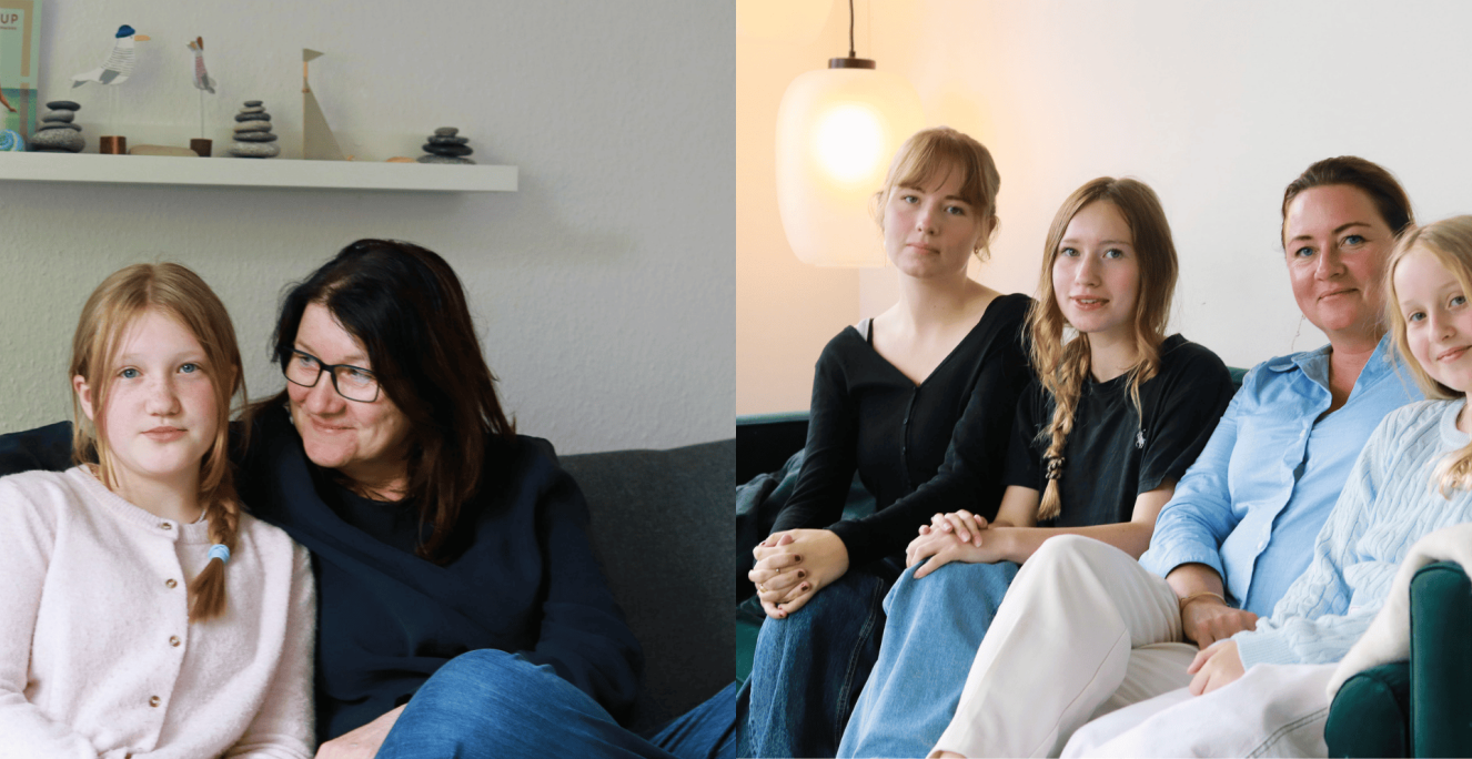 Mødrene Silke Bethke (tv.) og Katja Hecht er enige om, at det har været godt at møde de familier, deres døtre boede hos som udvekslingselever. Mødrene Silke Bethke (tv.) og Katja Hecht er enige om, at det har været godt at møde de familier, deres døtre boede hos som udvekslingselever.