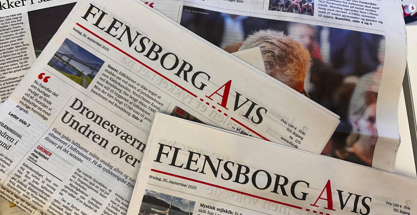 Flensborg Avis er avisen for det danske mindretal i Sydslesvig. Flensborg Avis er avisen for det danske mindretal i Sydslesvig.