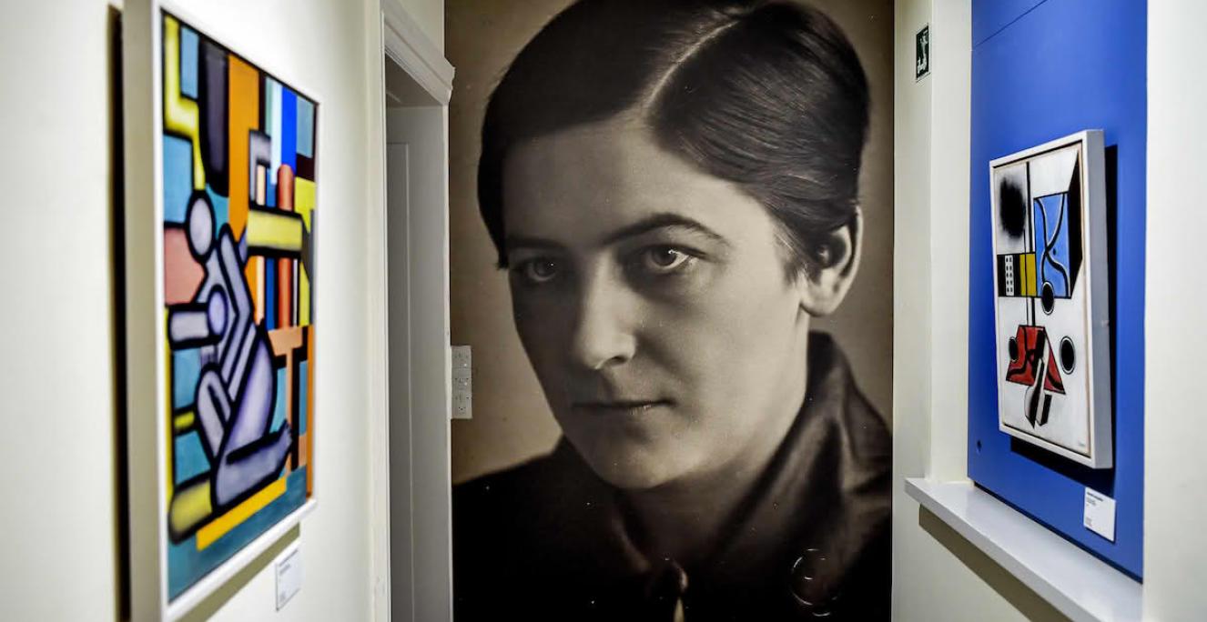 Avantgardemaleren fra Aabenraa Franciska Clausen - fra udstilling i Museum Sønderjylland 