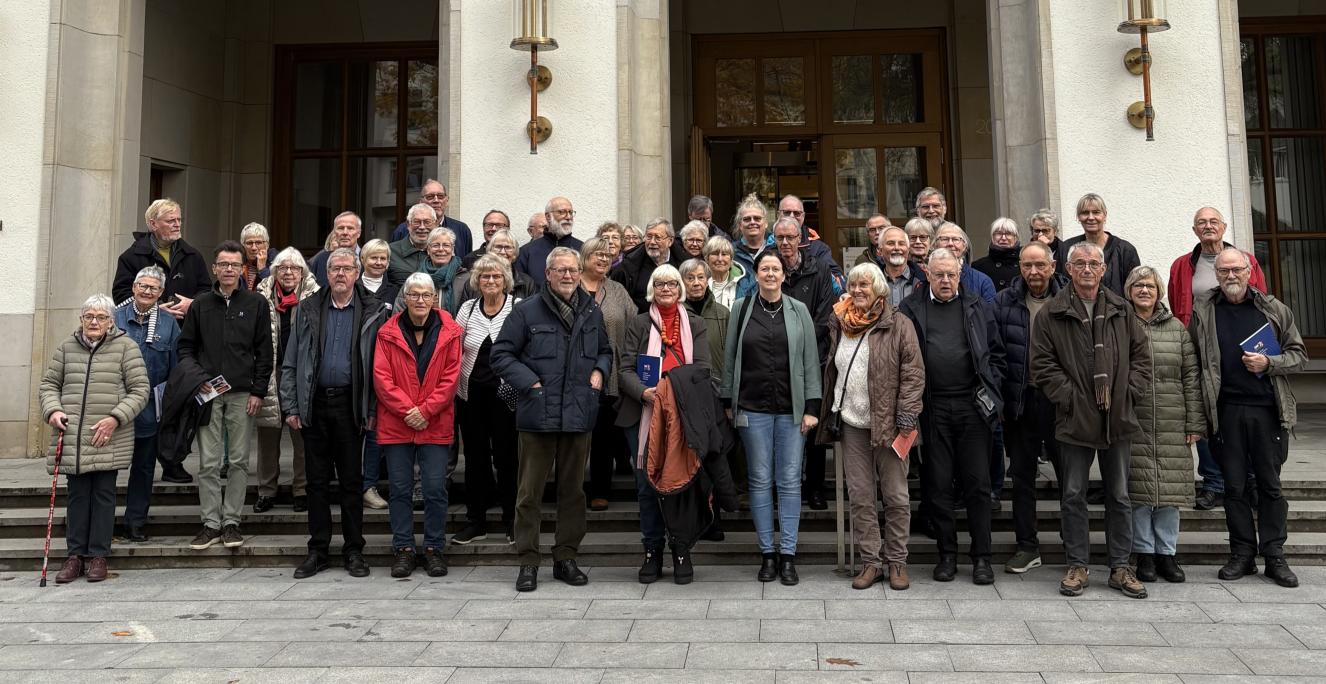 Besøget i det slesvig-holstenske delstatsparlament, Landdagen, i Kiel var et højdepunkt for mange af turens deltagere.