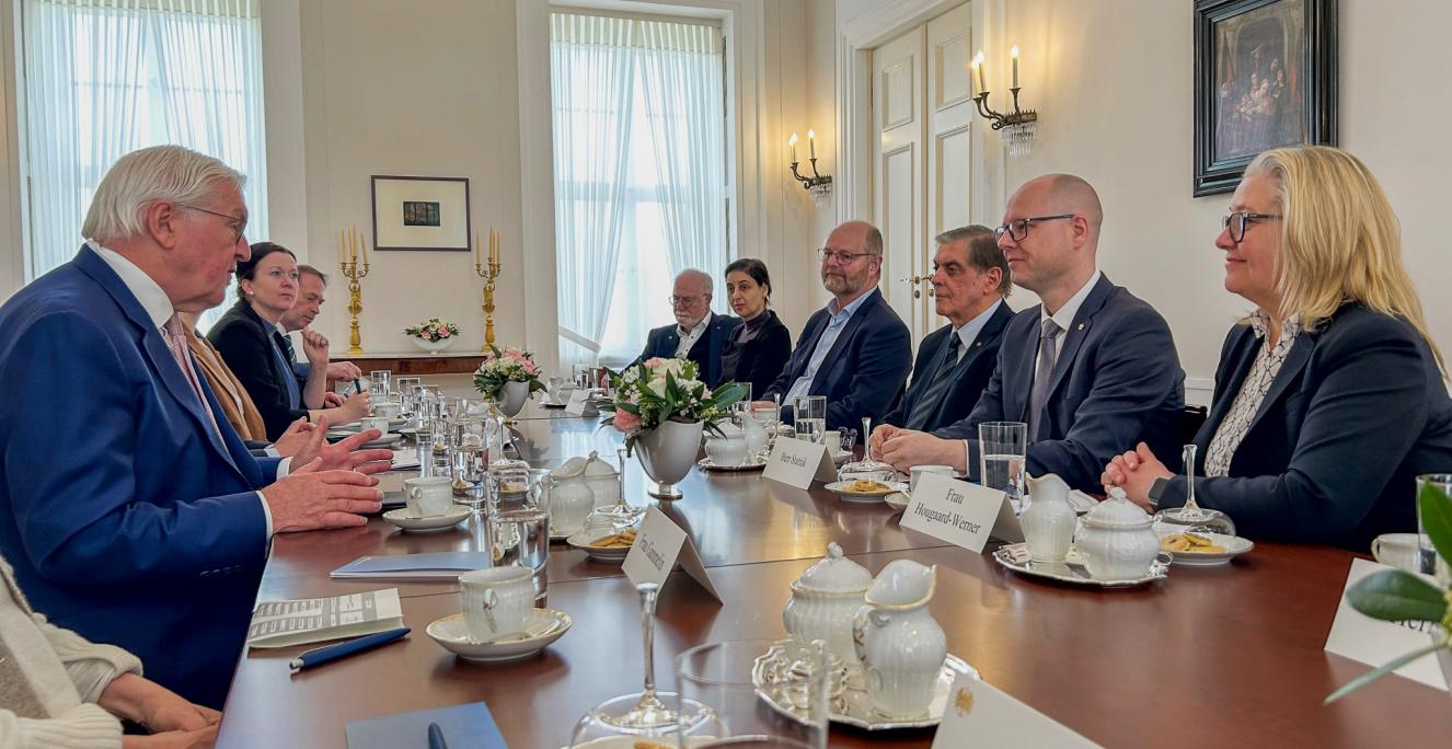 Repræsentanter fra Tysklands fire nationale mindretal var fredag på besøg hos forbundspræsident Frank-Walter Steinmeier i Berlin.