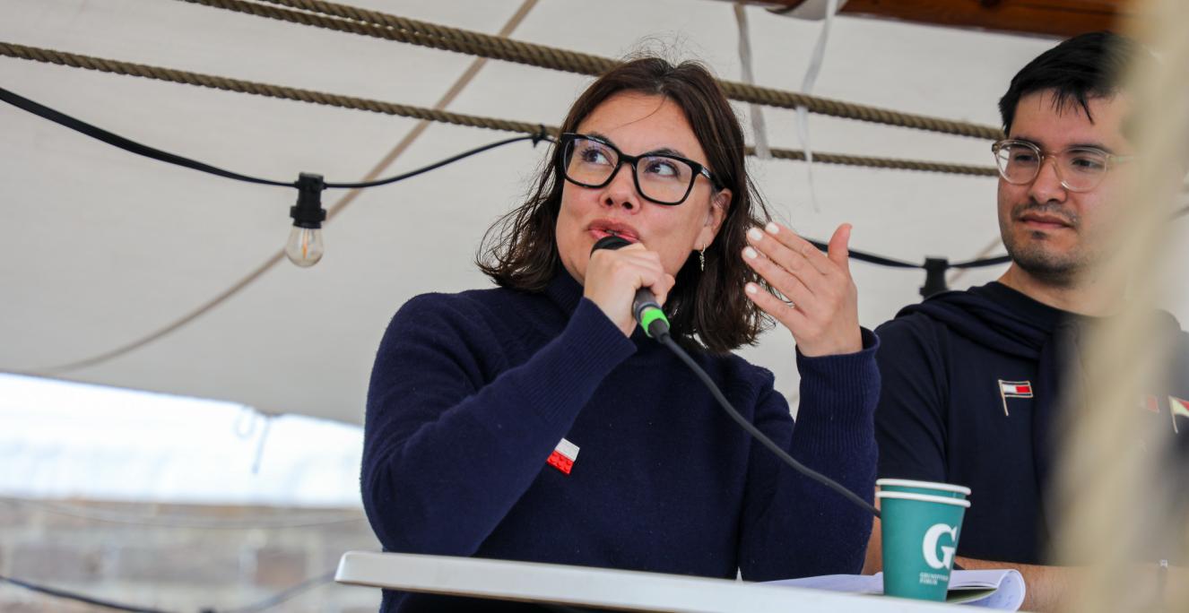 Naaja H. Nathanielsen repræsenterer det grønlandske parti Inuit Ataqatigiit (IA) i Folketinget.