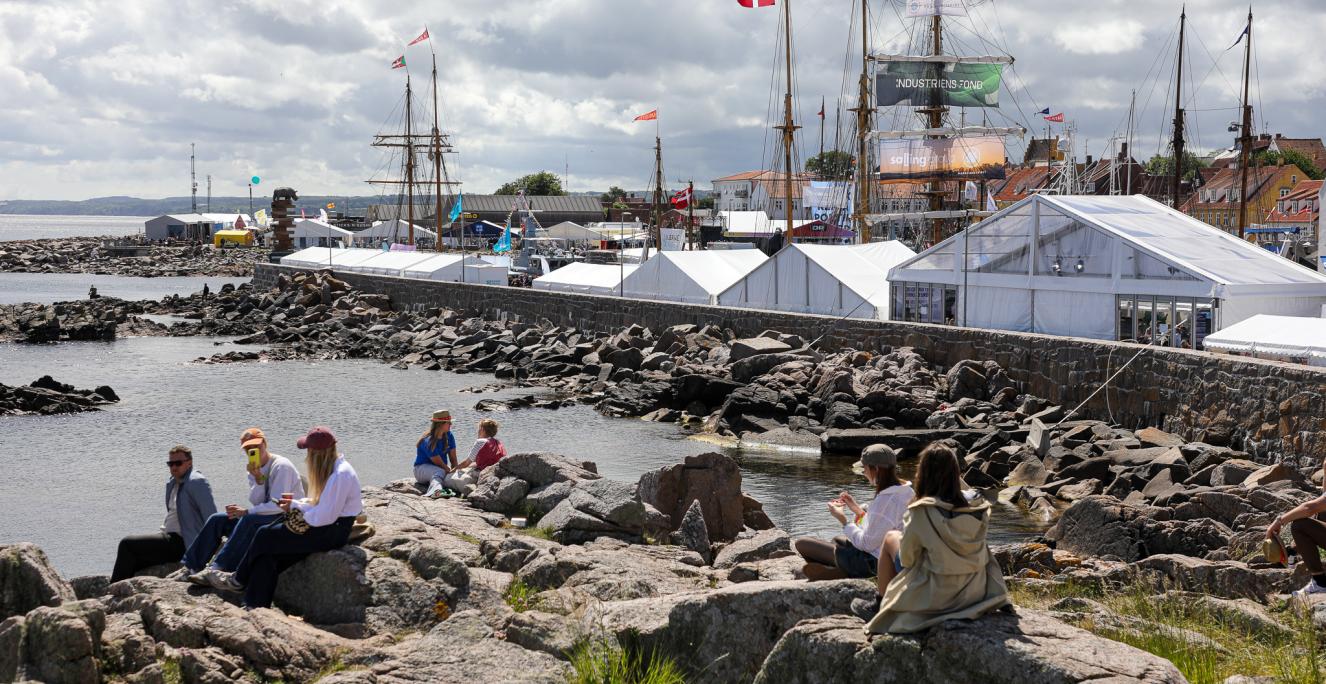 Solen stod højt over Allinge i Folkemødets tre dage. Kun til sidst om lørdagen kom der lidt regn.
