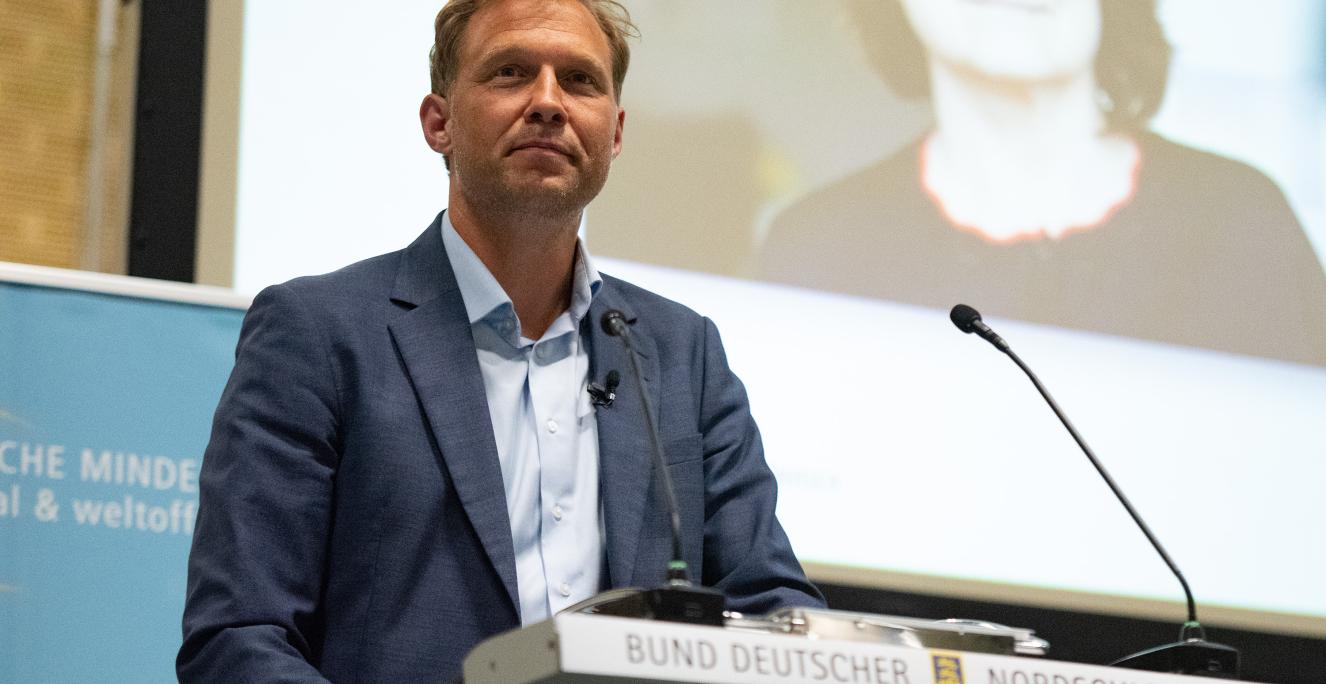 49-årige Stephan Kleinschmidt er ny formand for det tyske mindretals hovedorganisation, Bund Deutscher Nordschleswiger (BDN).