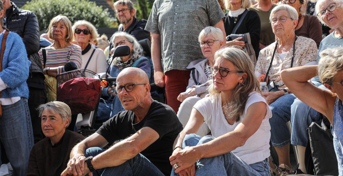 Mirco Reimer-Elster og Ulla Terkelsen tiltrak mange mennesker på Kulturmødet.