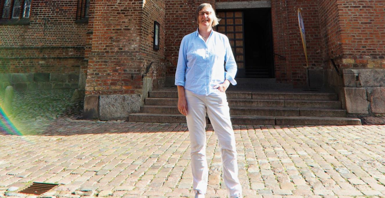 “På plejehjemmet har jeg mødt ældre, der var glade for at kunne tale med en præst på deres modersmål", siger Bettina Sender, tysk sognepræst i Haderslev.