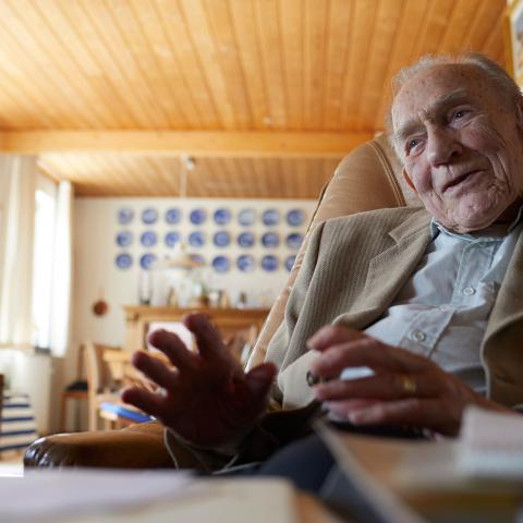 Harald C. Thomsen er født 30. maj 1918 og har været medlem af både Grænseforeningen og Foreningen Norden i over 75 år. 