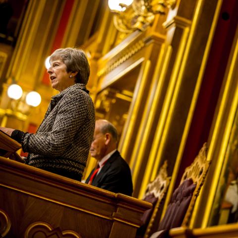 Theresa May understregede, at Storbritannien vil udbygge sit samarbejde med de nordiske lande, da hun talte i det norske Storting i forbindelse med den 70. session i Nordisk Råd den 30. oktober 2018.