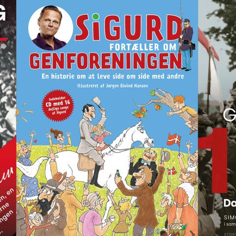 Du kan læse om Genforeningen i bl.a. Pernille Juhl, Sigurd Barrett og Simon Ankjærgaards bøger.