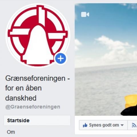 Grænseforeningen er på de sociale medier med bl.a. en side på Facebook.