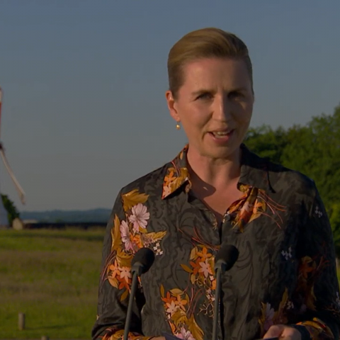 Statsminister Mette Frederiksen fejrede mandag 100-året for Genforeningen med en tale i DR1-programmet "Vi fejrer Sønderjylland - Live fra Dybbøl".