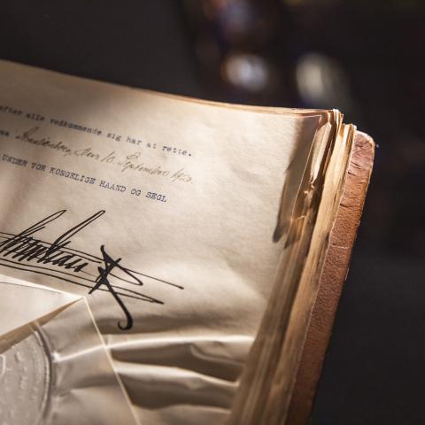 Grundlovsændringen, som kong Christian 10. stadfæstede den 10. september 1920, opbevares normalt på Rigsarkivet, hvor den ikke er tilgængelig for offentligheden. Fra midten af oktober udstilles den i Vandrehallen i Folketinget.