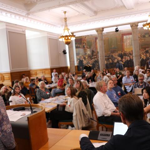 Konferencen 'Danskerne findes i mange modeller' blev afholdt i Fællessalen på Christiansborg. 