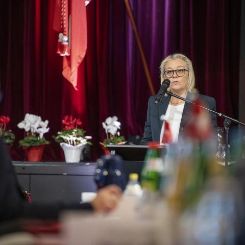 Formand Gitte Hougaard-Werner slog fast, at Sydslesvigsk Forening (SSF) er sat i verden for at fremme det danske, ikke det tyske, da SSF holdt landsmødet den 13. november i Slesvighus i Slesvig. 