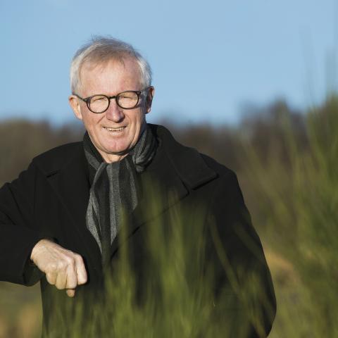 Jens Andresen, der var formand for Grænseforeningen 2016-2020, er født i Sydslesvig i 1947 og har skrevet sine erindringer. Her er han fotograferet i nærheden af sit hjem i Branderup ved Løgumkloster i Sønderjylland i 2016.