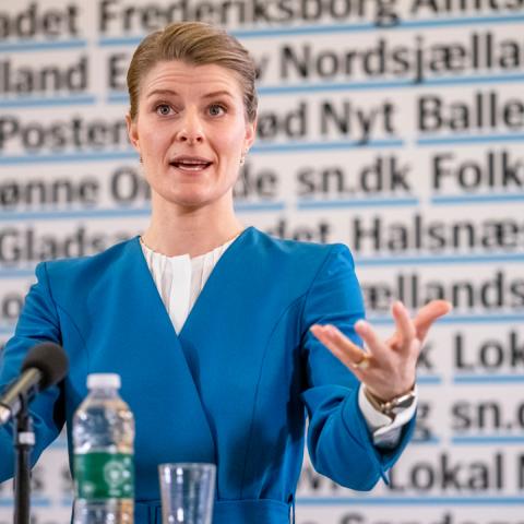 Kulturminister Ane Halsboe-Jørgensen (S) præsenterede torsdag regeringens nye medieudspil hos Sjællandske Medier i Ringsted.