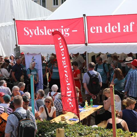 Grænseforeningen og Sydslesvig deltog igen i år i Folkemødet på Bornholm.