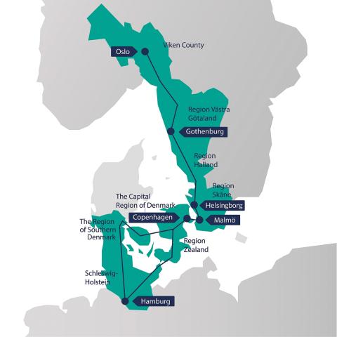 STRING er en politisk netværksorganisation, som strækker sig fra Hamborg og Slesvig-Holsten, over Hovedstadsområdet og København, Malmø, Skåne og til Akershus og Østfold i Norge. STRINGs vision er at skabe samlet grøn vækst i kølvandet af den nye infrastruktur, som er tilknyttet Femern-tunnelen. Fokus er på infrastruktur, grøn vækst, udvikling, turisme, kultur og bosættelse på tværs af grænser.