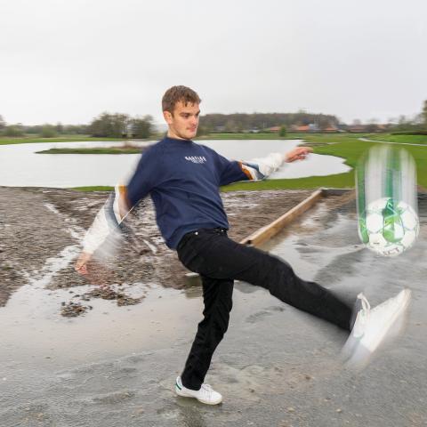 Victor Puck Terp som spiller på det nord- slesvigske herrehold