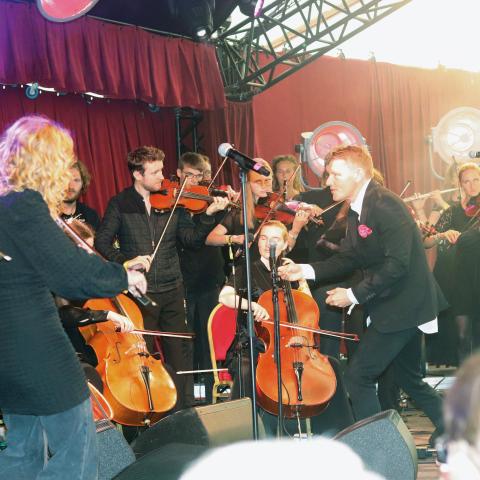 Da Harald Haugaard lørdag var på scenen som dirigent for folkBALTICA Ensemblet, var det hans tredje optræden på Tønder Festival.