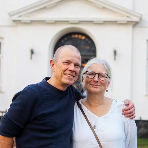 Mads og Anja Rykind-Eriksen er forstanderpar på Rødding Højskole.