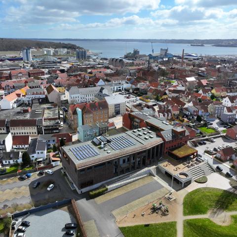 Den tidligere uddannelsesbygning 'Glødelampen' skal i fremtiden være et nyt museum.