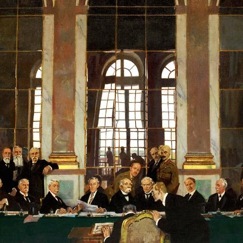 Den 28. juni er det 100 år siden, at Versaillestraktaten blev underskrevet i Spejlsalen på Versailles-slottet ved Paris.