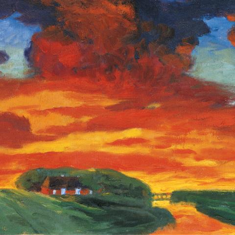 Glühender Abendhimmel, 1945. 