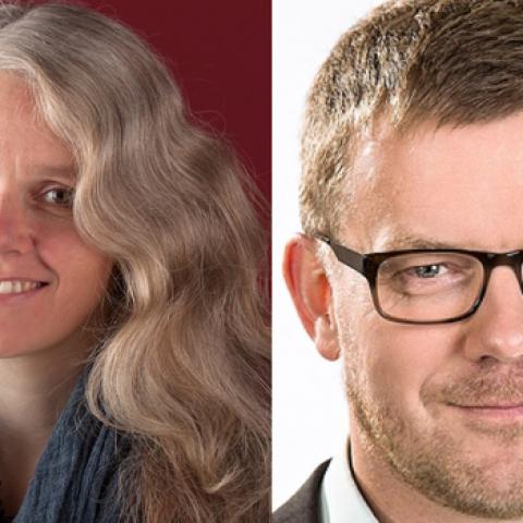 Katrine Hoop, kommunikationskonsulent i Skoleforeningen, og Jørgen Møllekær, chefredaktør på Flensborg Avis, giver deres besyv på flygtningesituationen i grænselandet.