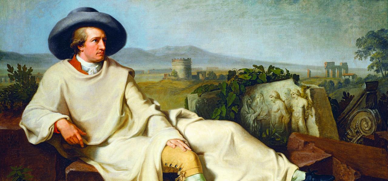 Johann Wolfgang von Goethe (1749-1832), der har lagt navn til Goethe-Instituttet, var den første tyske forfatter, der vandt udbredt international berømmelse.