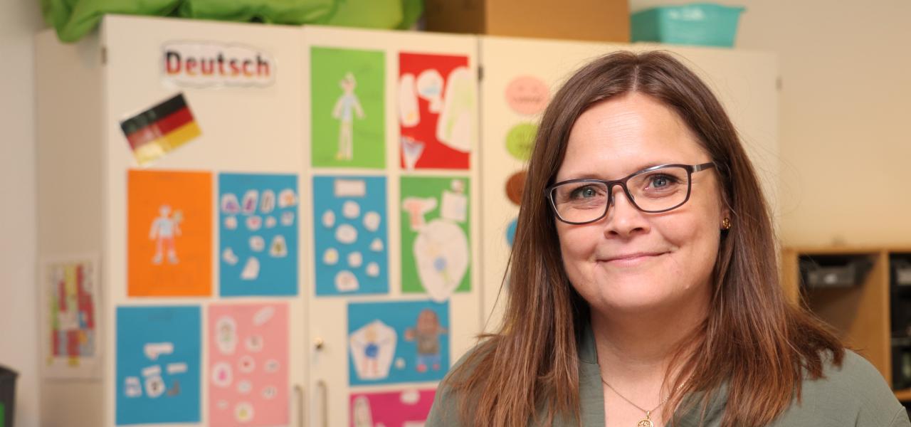 Susanne Christiansen, 45 år, er klasselærer for 2.B og underviser dem i tysk, dansk og engelsk. Hun har undervist på Dybbøl-Skolen siden 2005.  