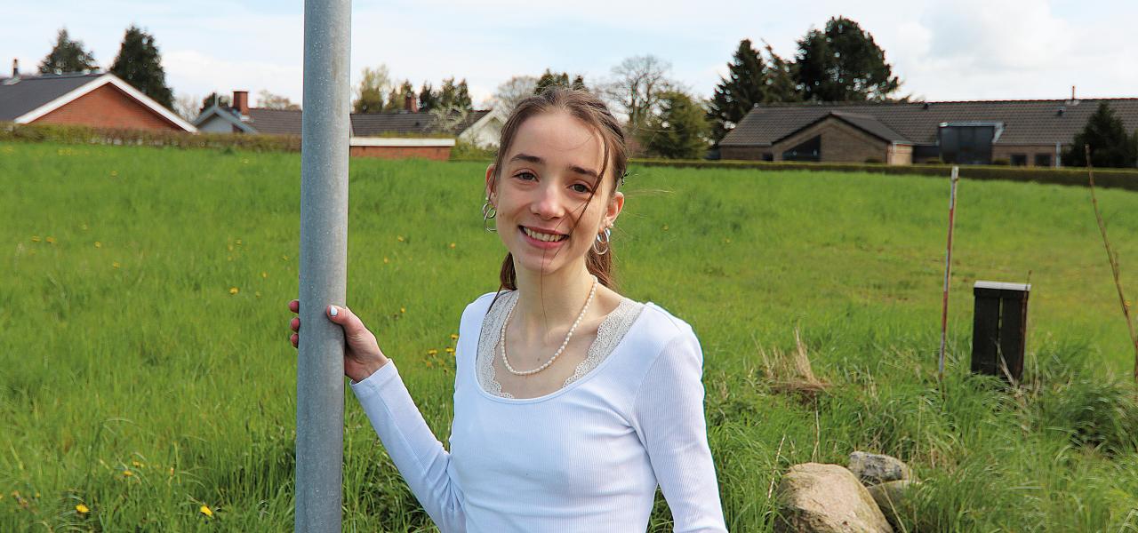 Isabell Møller  Brodersen som spiller for det nordslesvigske kvindelandshold