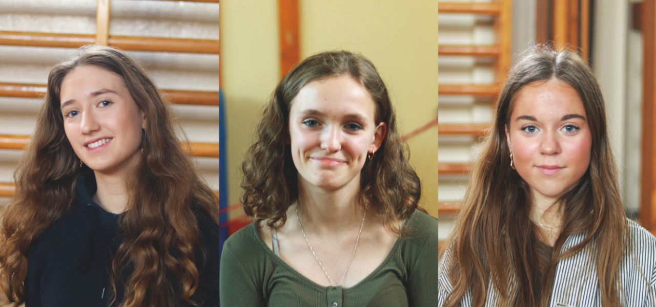 Elin Bautrup Christensen fra Gentofte Skole, Lani Kim Bloch fra Cornelius Hansen Skolen og Smilla Kurtmann fra Gentofte Skole. 