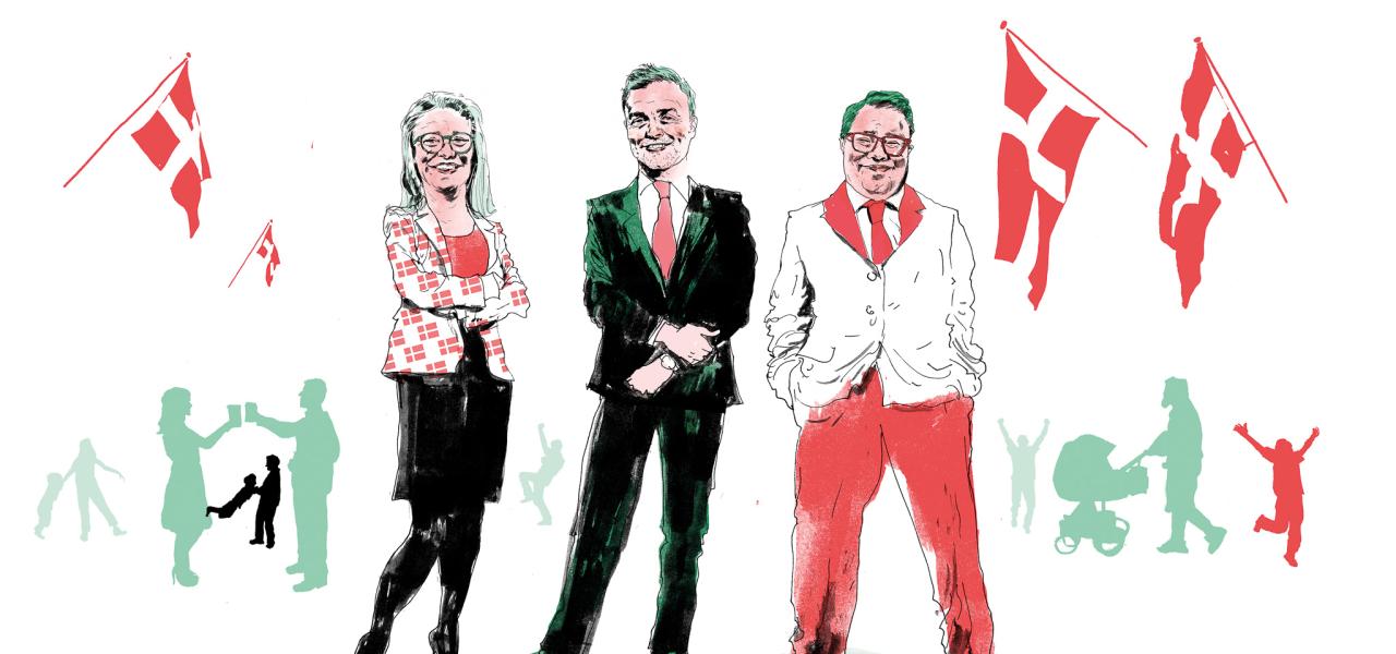 SSF-formand Gitte Hougaard-Werner, SSF-generalsekretær Lasse Rodewald og Mirco Reimer-Elster, formand for Grænseforeningen, glæder sig til De danske Årsmøder i Sydslesvig.